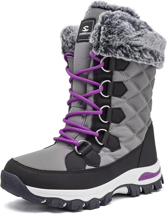 Waterdichte Dames Snowboots voor Winter en Outdoor Wandelen Warme Mid Calf Laarzen