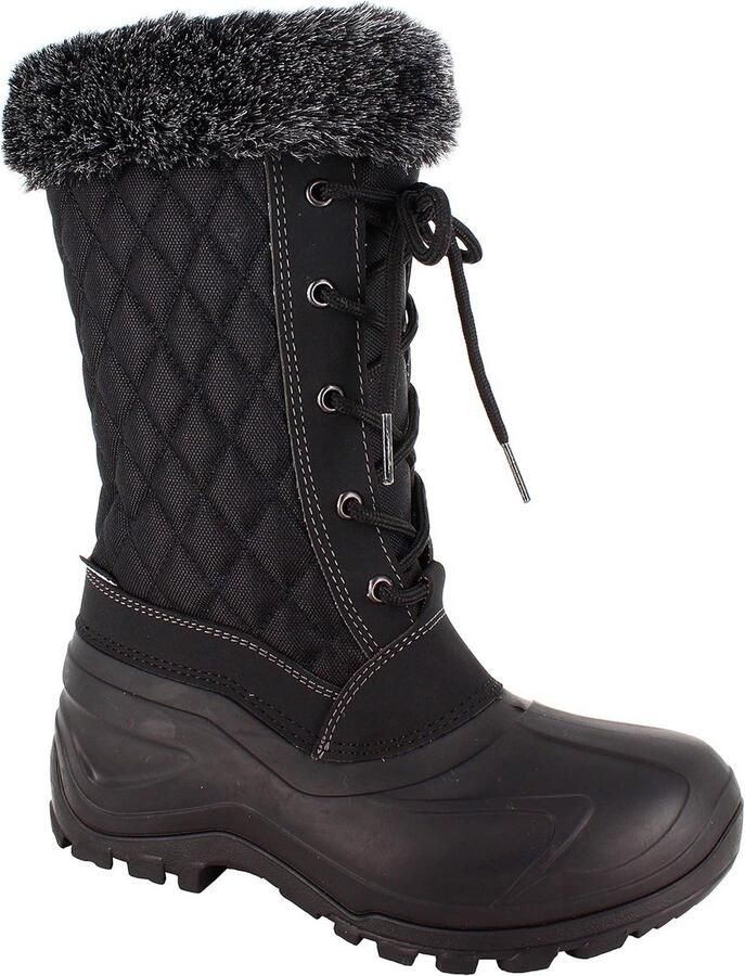 Warme Dames Snowboots met Bontvoering en Waterafstotend Bovenwerk