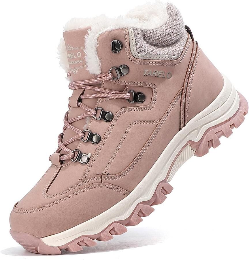 Warme Dames Snowboots met Hoge Schacht en Vetersluiting