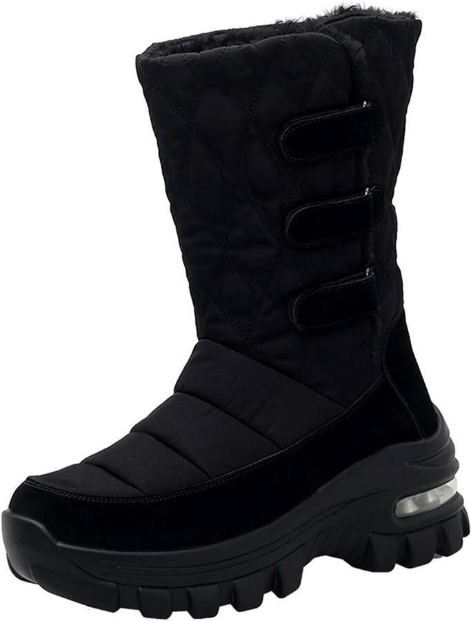 Warme Dames Snowboots Winter Laarzen Antislip Platform Mid-Kuit