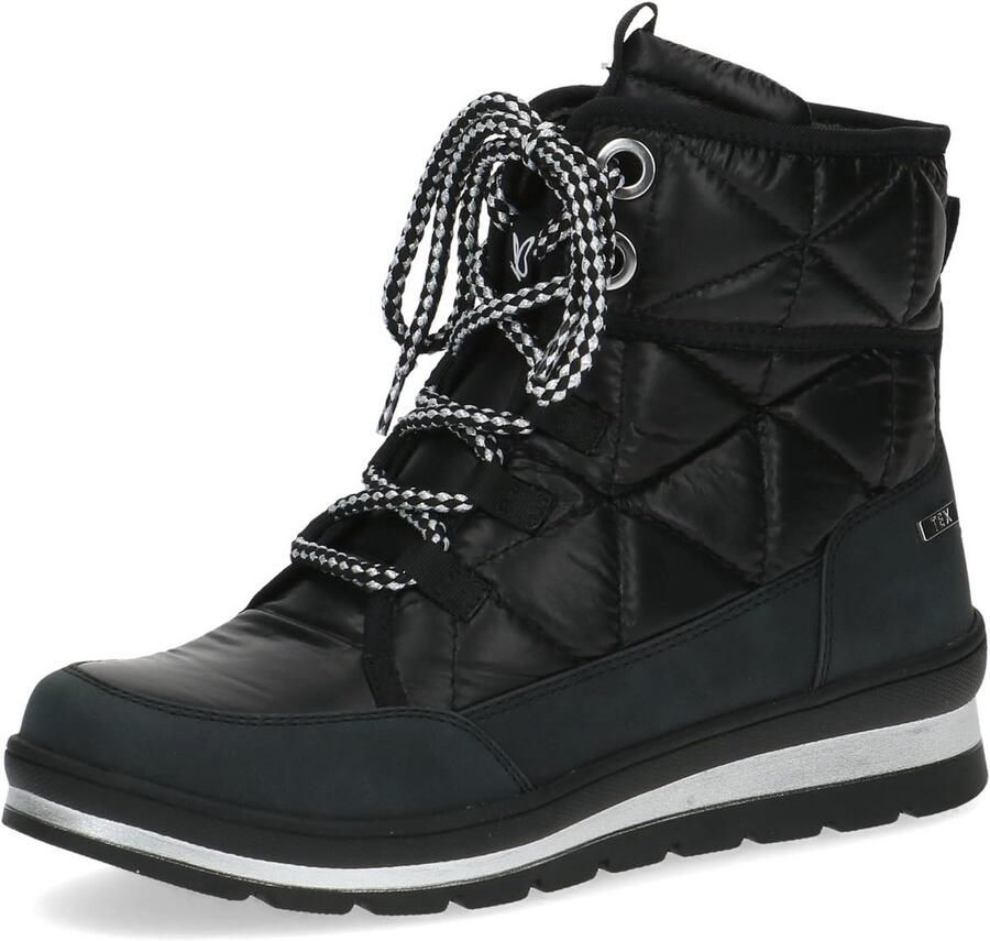 Warme Dames Veterlaarzen met TEX-Membraan Brede Pasvorm - Foto 1