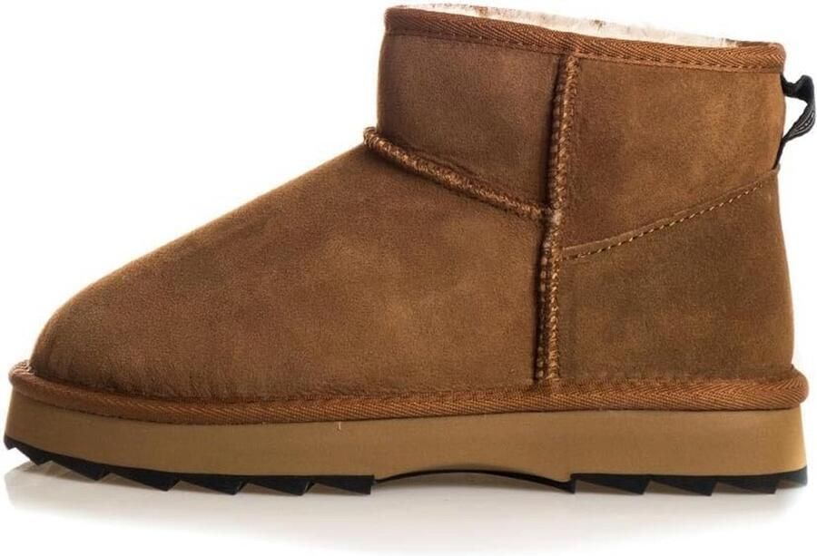 Warme Dames Winterlaarzen Bruin Comfortabele Waterdichte Laarzen