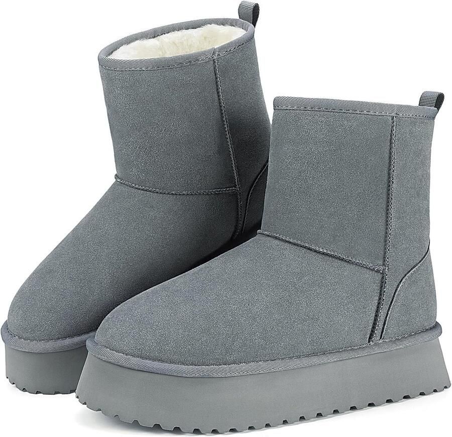 Warme Dames Winterlaarzen met Plateauzool Sneeuwlaarzen Antislip