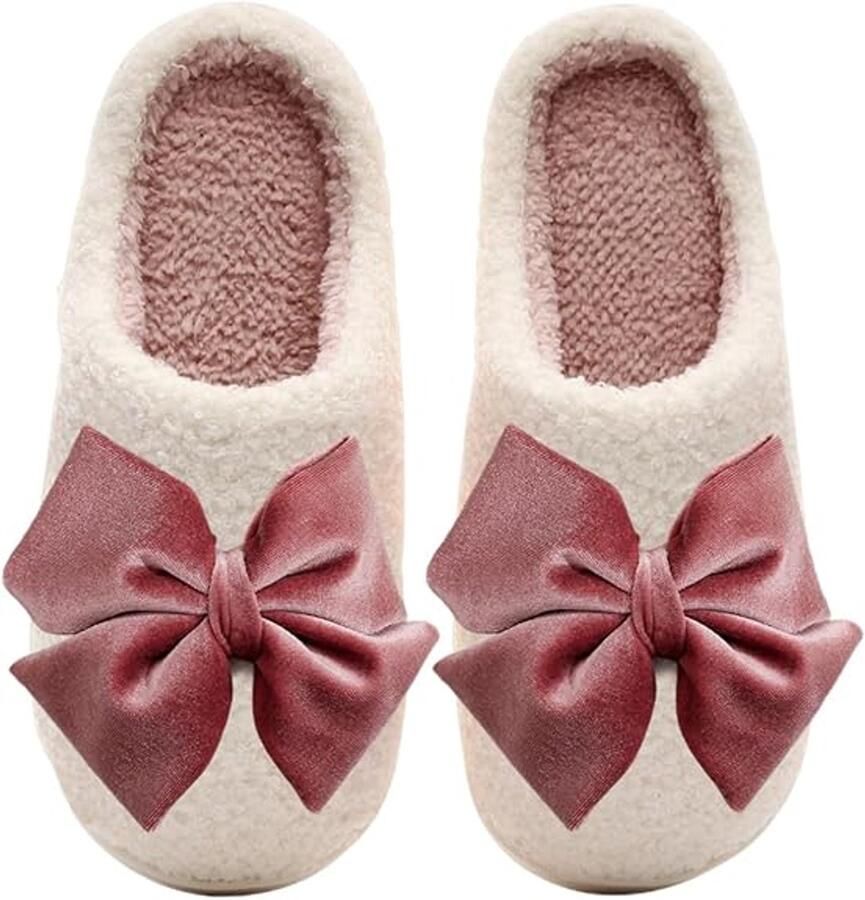 Warme en Comfortabele Huispantoffels Instappers Pluizige Memory Foam Pantoffels voor en voor Binnen en Buiten
