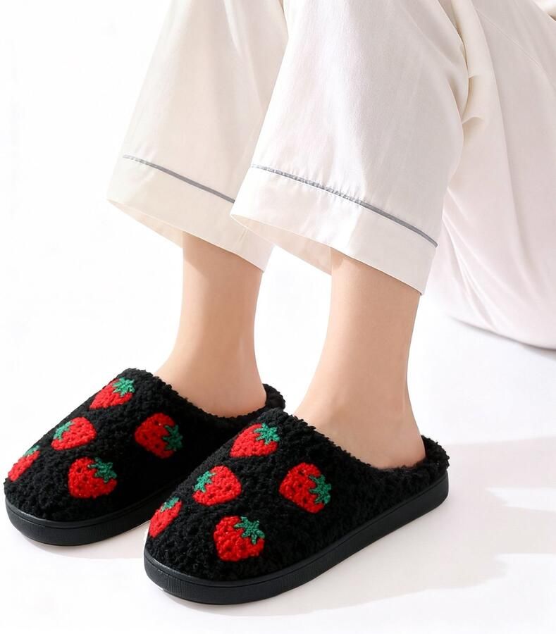 Warme en comfortabele winter slippers unisex zachte slippers schattige pluche slippers met cartoonfiguren antislip binnenslippers duurzame katoenen slippers