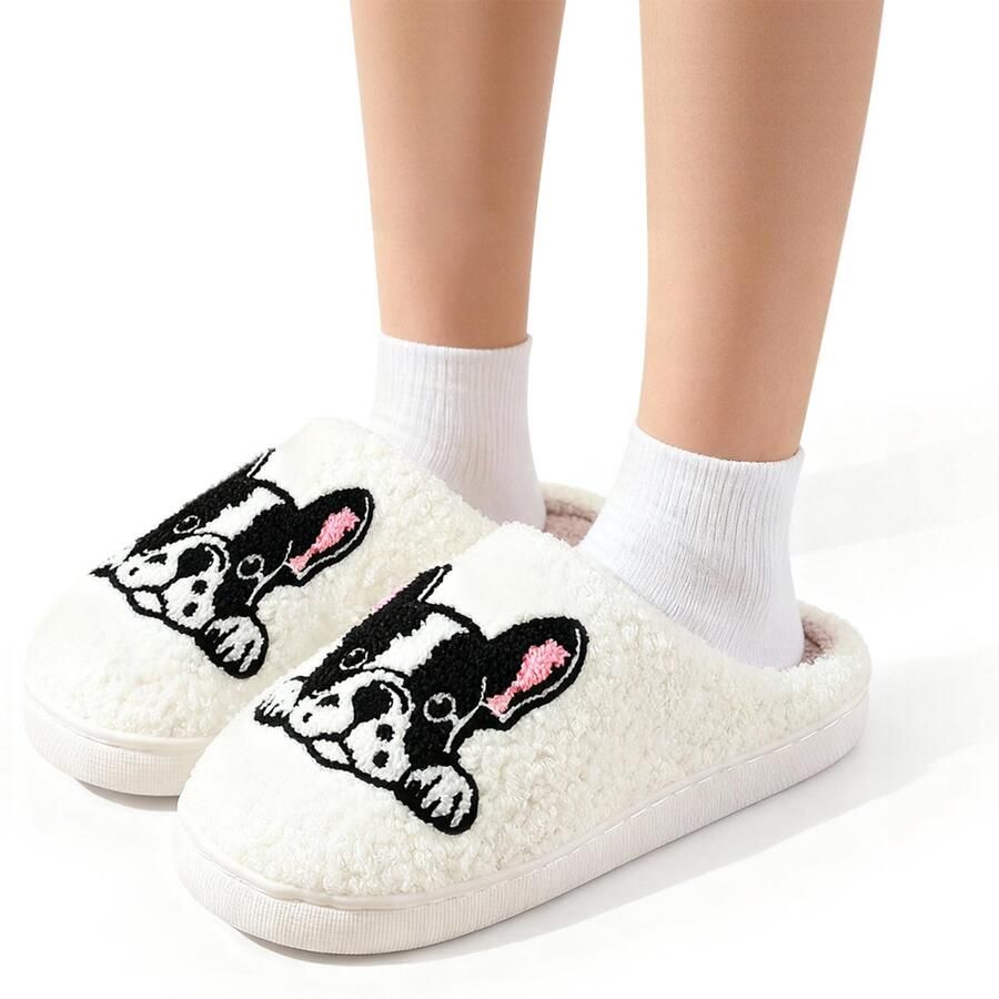 Warme en comfortabele winter slippers unisex zachte slippers schattige pluche slippers met cartoonfiguren antislip binnenslippers duurzame katoenen slippers