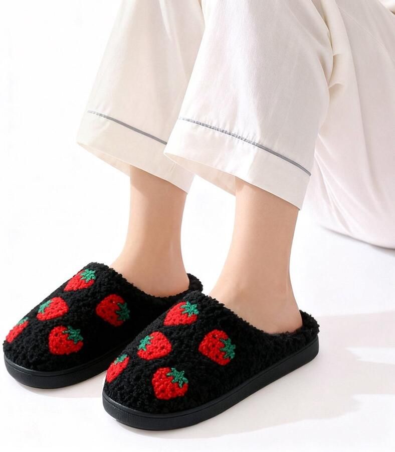 Warme en comfortabele winter slippers unisex zachte slippers schattige pluche slippers met cartoonfiguren antislip binnenslippers duurzame katoenen slippers