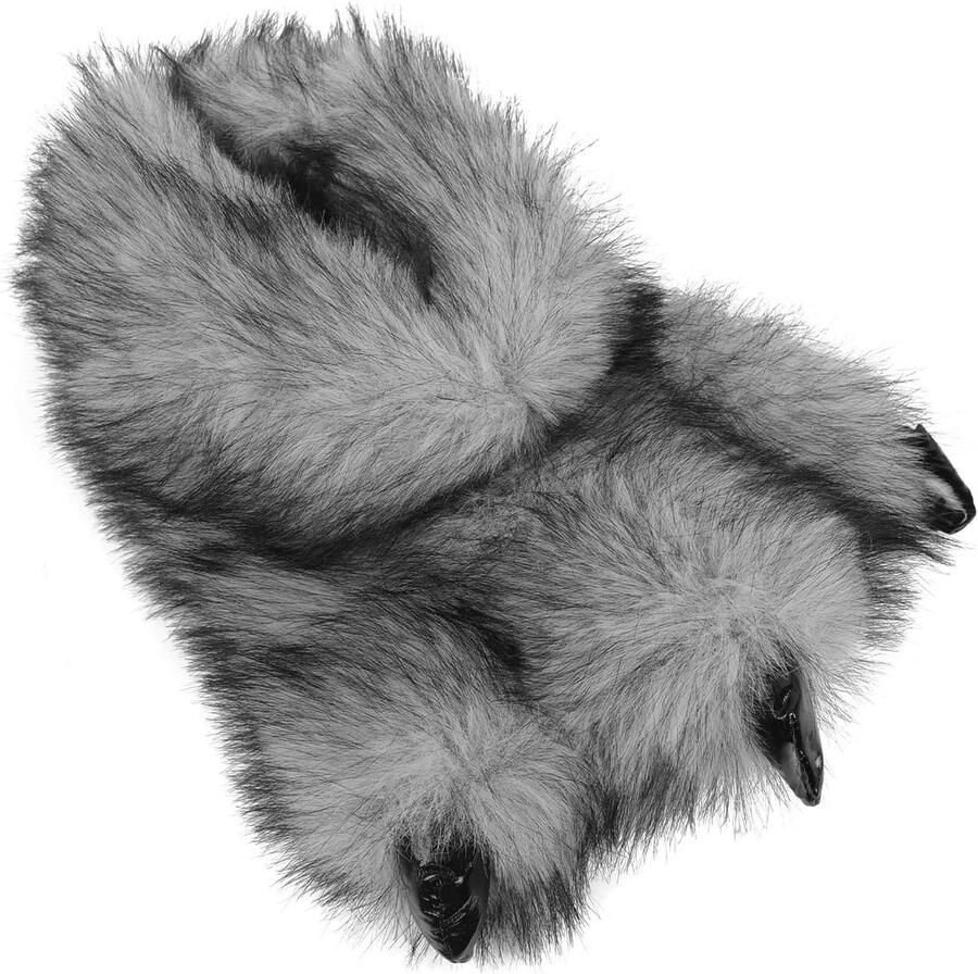 Wollen Slippers voor nen en met Fluffy Bear en Dinosaurus Ontwerp Antislip Zool en Cosplay Kostuum Schoenen