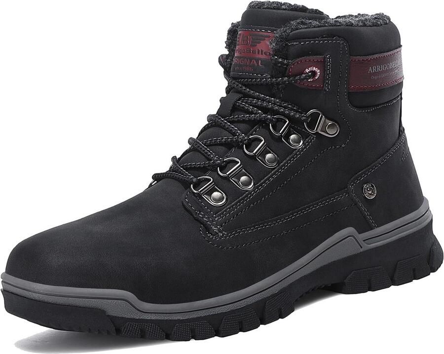 Warme en gevoerde heren winterlaarzen met antislipzool