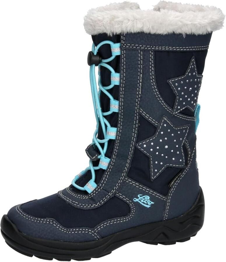 Warme en Waterdichte Sneeuwlaarzen voor Meisjes Marine Turquoise