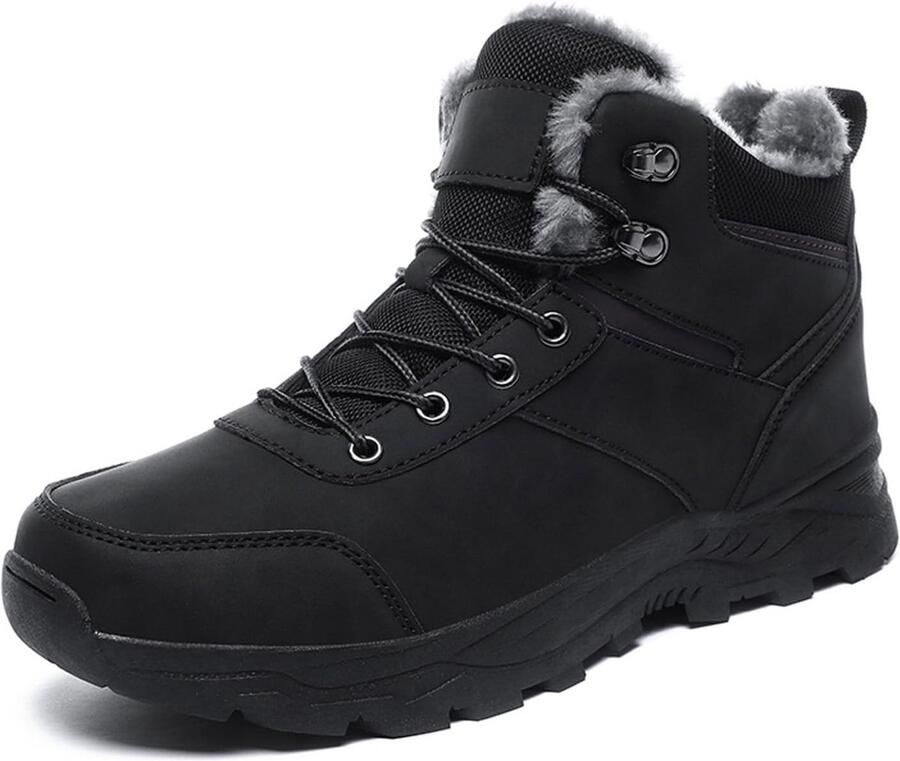 Warme en waterdichte wandelschoenen voor heren gevoerde sneeuwlaarzen met antislipzool