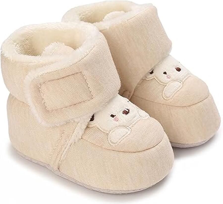 Warme Fleece Winter Snowboots voor Baby en Antislip en Comfortabel