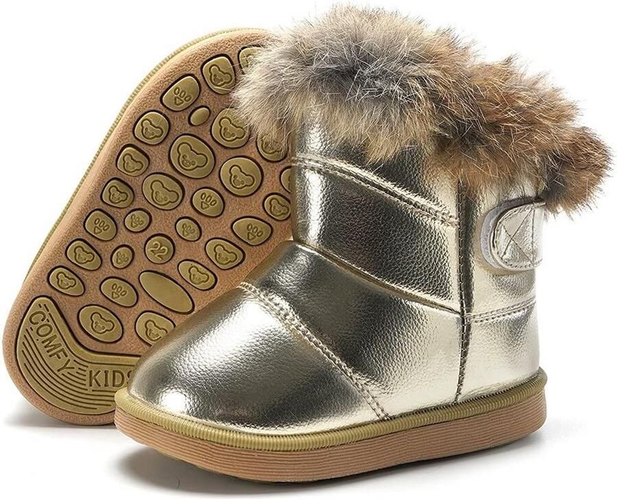 Warme Gevoerde Baby Laarzen & Kinder Winterschoenen Zachte Sneeuwlaarzen