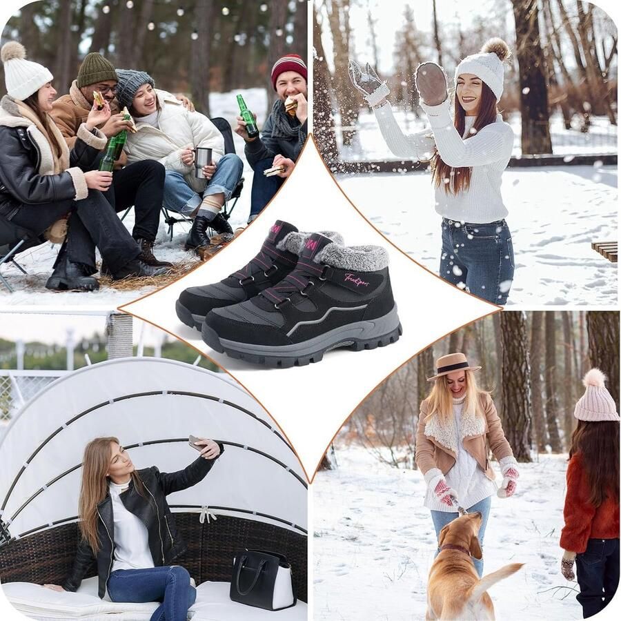 Warme gevoerde dames winterlaarzen voor koude dagen en sneeuw