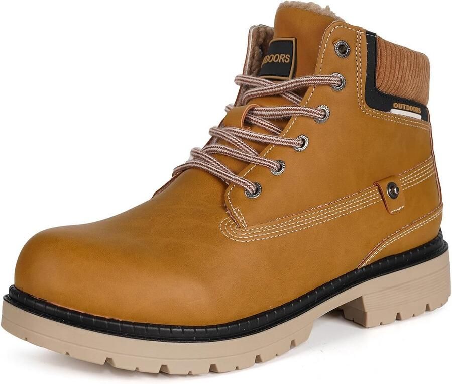 Warme Gevoerde Enkellaarzen voor en Waterdicht en Antislip