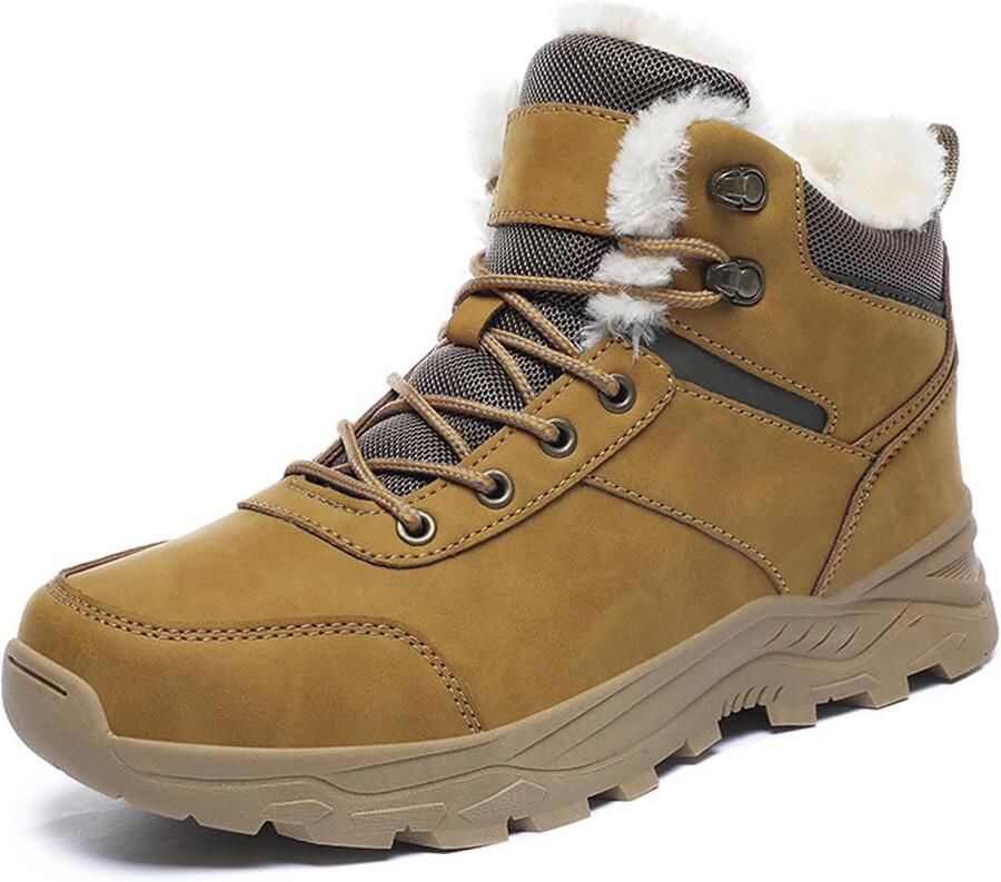 Warme Gevoerde Heren Snowboots Waterdichte Winterwandelschoenen met Antislipzool