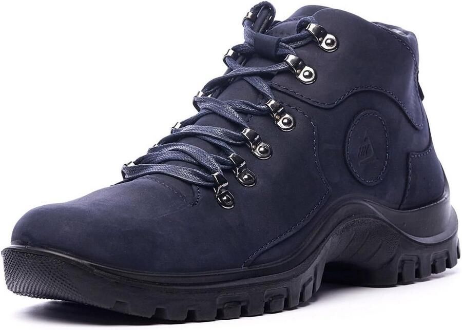 Warme leren winterschoenen voor heren Gevoerde stijlvolle winterlaarzen