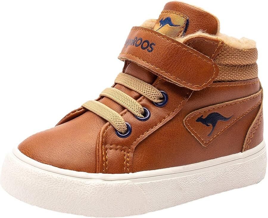 Warme Gevoerde Hightop Sneakers voor Baby Jongens met Klittenbandsluiting