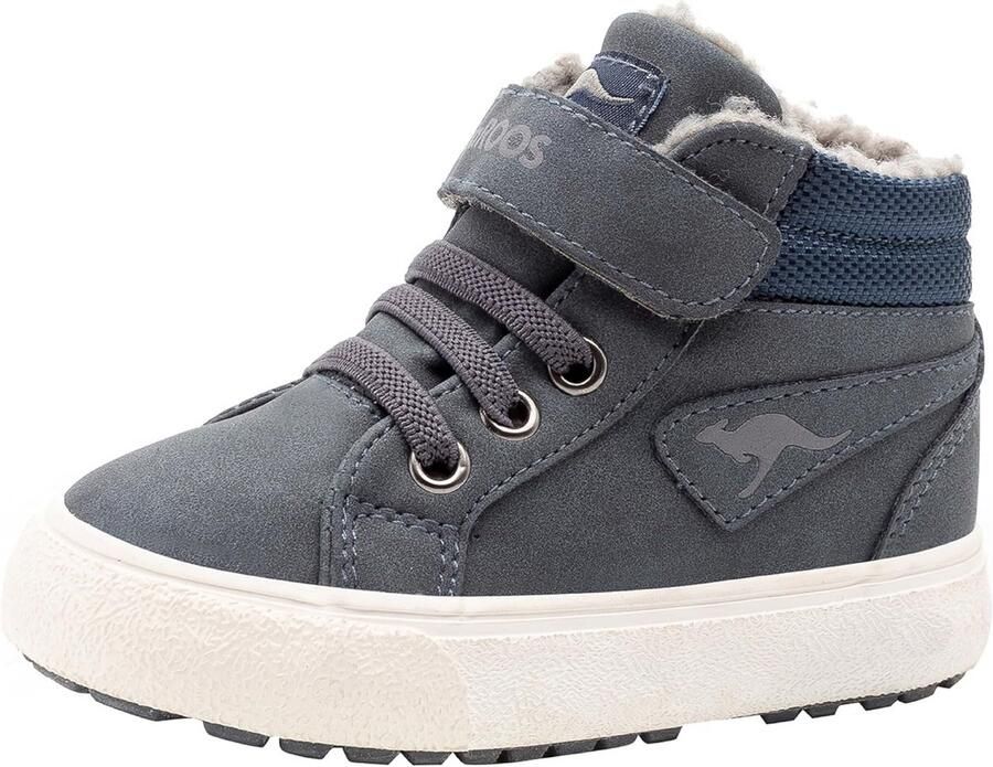 Warme gevoerde kinder sneakers met klittenbandsluiting
