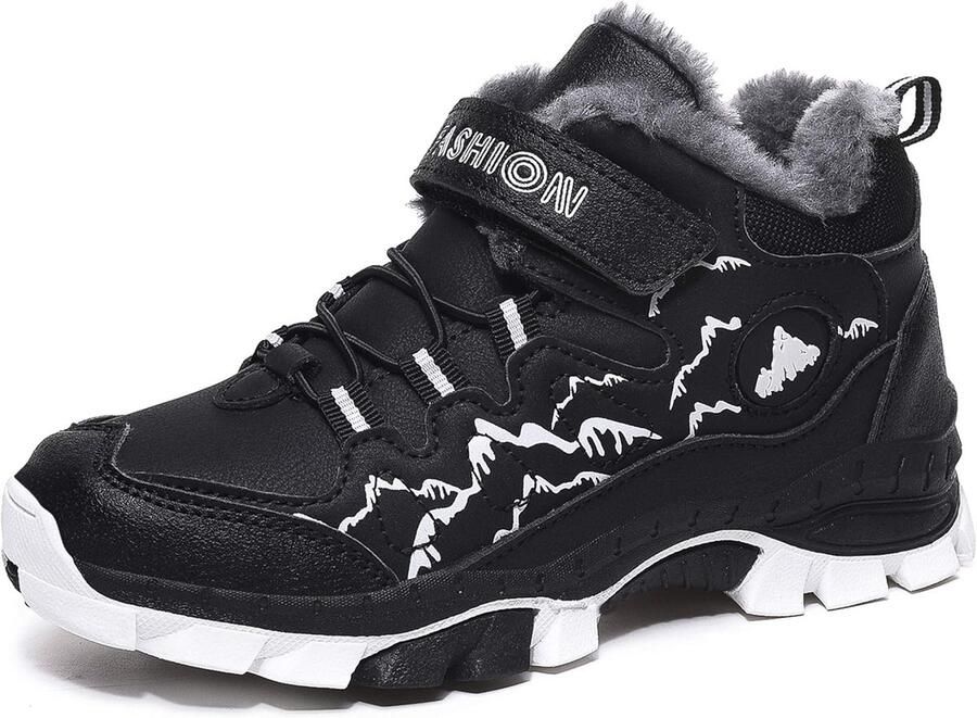 Warme Gevoerde Kinder Snowboots met Klittenband en Antislipzool