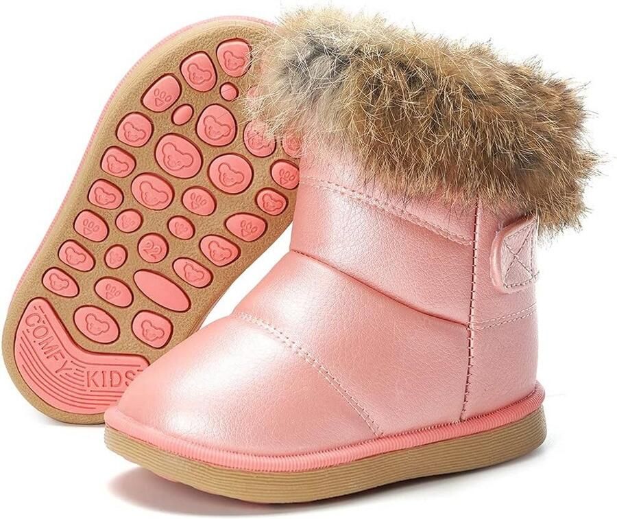 Warme Gevoerde Kinder Snowboots Zachte Comfortabele Laarzen voor Peuters en Kinderen