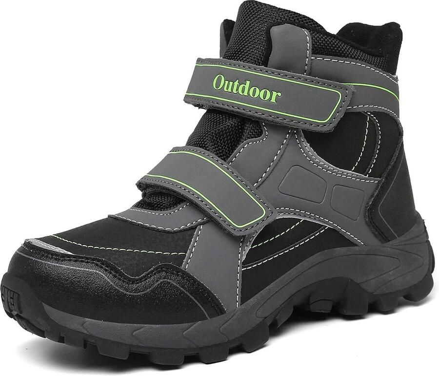 Warme Gevoerde Kinder Winterlaarzen Waterdicht Antislip met Klittenband