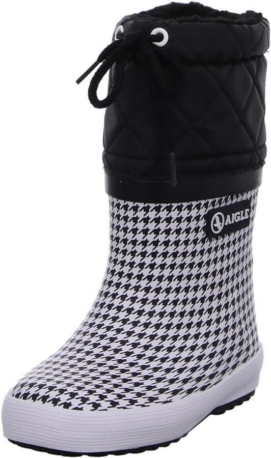 Warme gevoerde rubberen regenlaarzen met imitatiebont