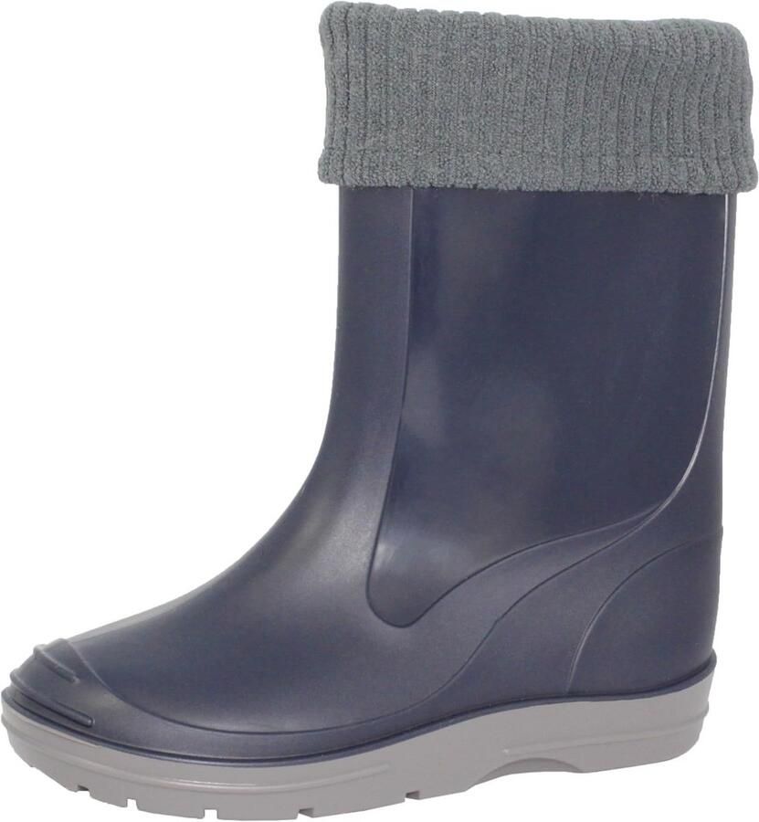 Warme Gevoerde Rubberlaarzen voor Kinderen Waterdicht en Antislip Blauw