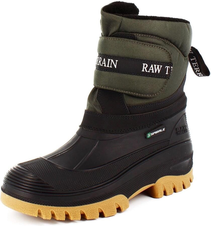 Warme Gevoerde Volwassen Winter Snowboots Unisex Groen Waterafstotend