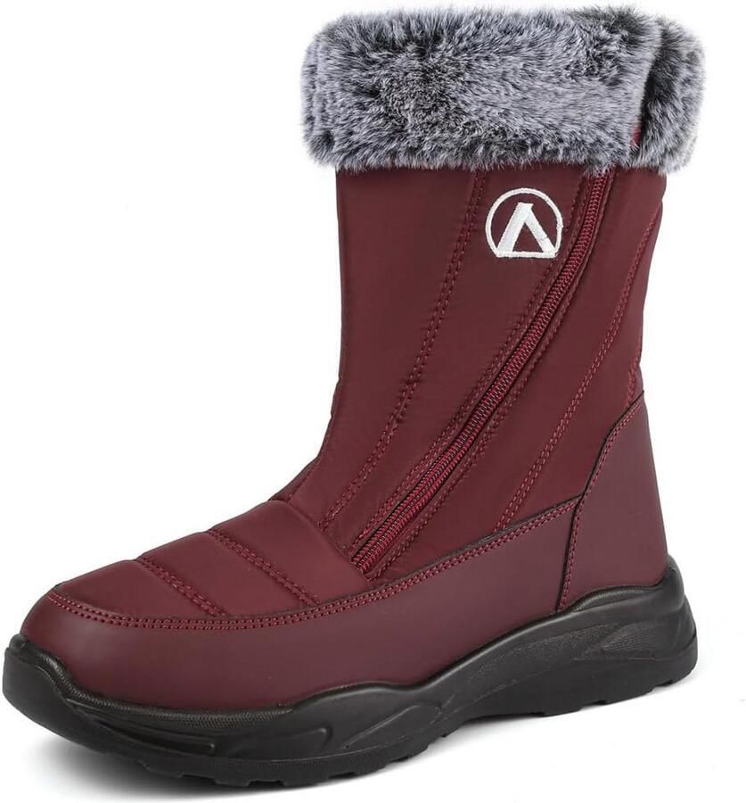 Warme gevoerde dames sneeuwlaarzen waterdicht outdoor winterschoenen