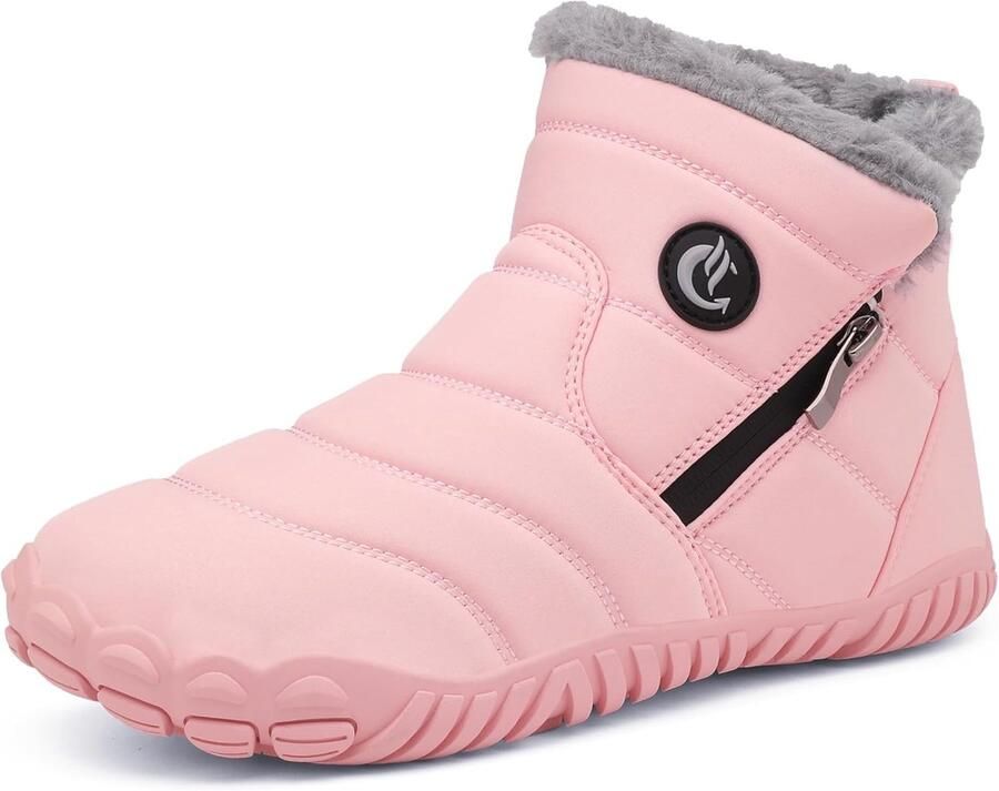 Warme gevoerde winterlaarzen dames Waterdicht en antislip sneeuwlaarzen korte schacht