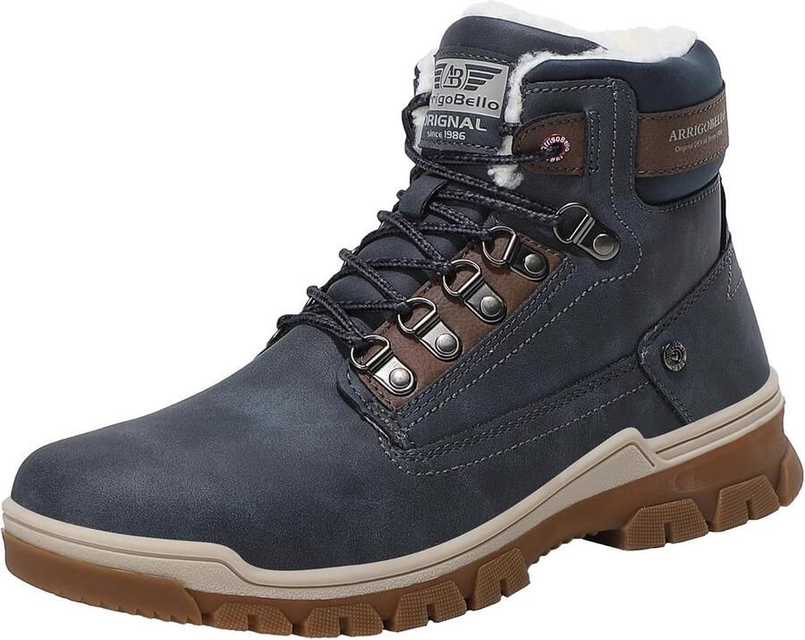 Warme gevoerde winterlaarzen voor heren antislip wandelschoenen