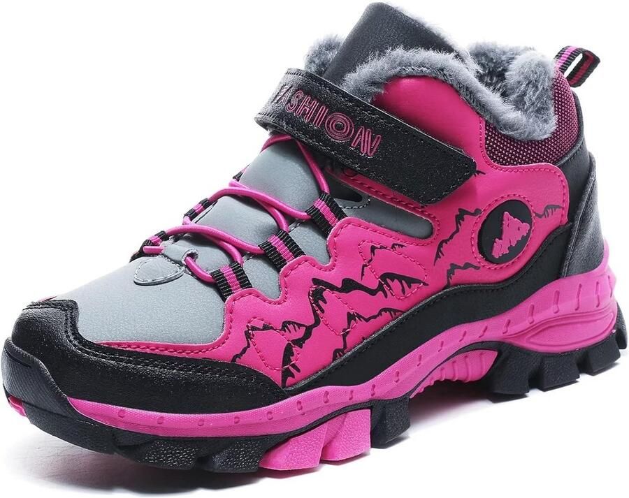 Warme Gevoerde Winterlaarzen voor Kinderen met Klittenband