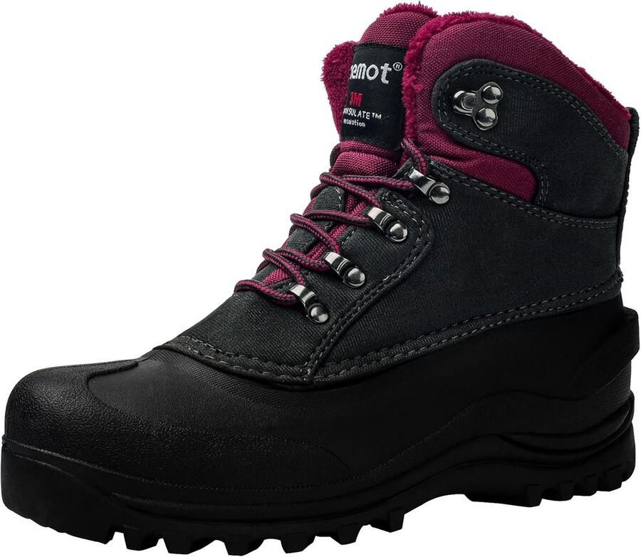 Waterdichte en warme sneeuwlaarzen voor en Lichtgewicht en antislip winterwandelschoenen