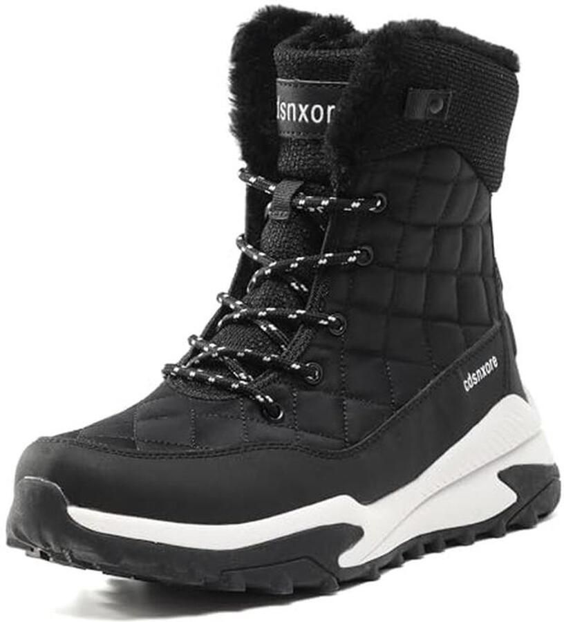 Warme gevoerde winterschoenen voor dames Waterdichte sneeuwlaarzen voor outdoor trekking en wandelen in