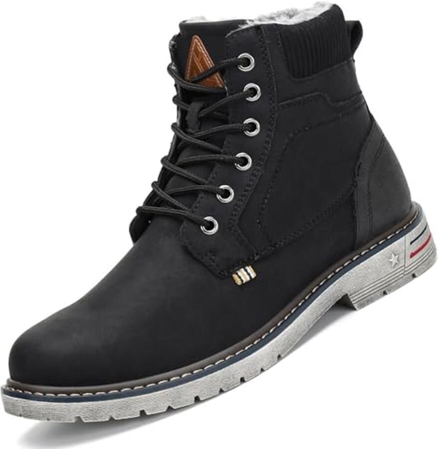 Warme gevoerde winterschoenen voor en waterafstotende winterlaarzen en wandelschoenen