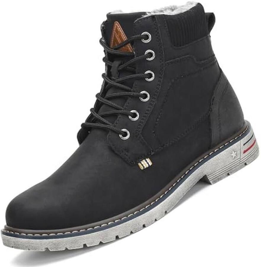 Warme gevoerde winterschoenen voor en waterafstotende winterlaarzen en wandelschoenen