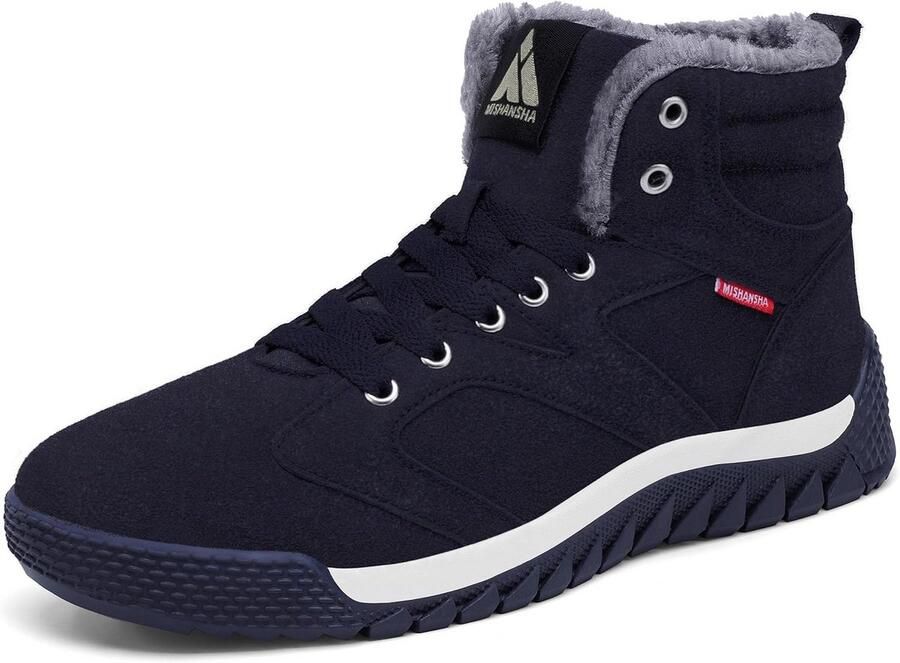 Warme gevoerde winterschoenen voor heren Waterdichte en antislip sneeuwlaarzen