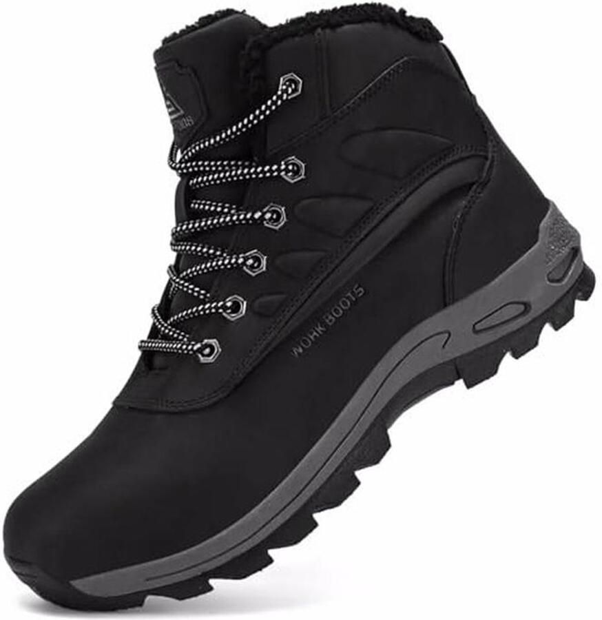 Warme Gevoerde Winterschoenen voor Heren Waterdichte Snowboots en Wandelschoenen