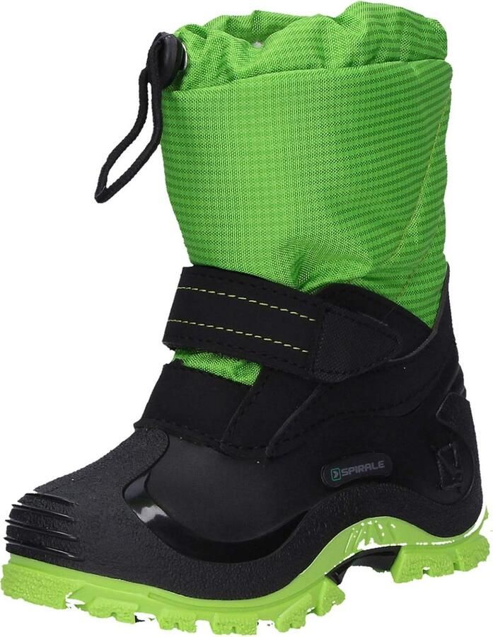 Warme Groene Unisex Snowboots voor Kinderen Waterafstotend en Antislip