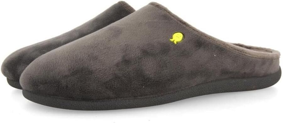 Warme Heren Pantoffels Donkerblauw Bont Comfortabele Instappers met Uitneembaar Voetbed