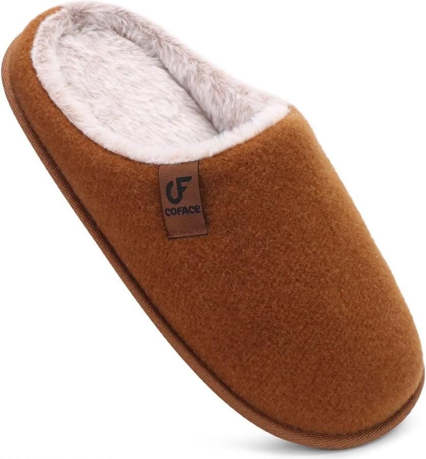 Warme Heren Huis Slippers met Memory Foam en Antislip Rubberen Zool