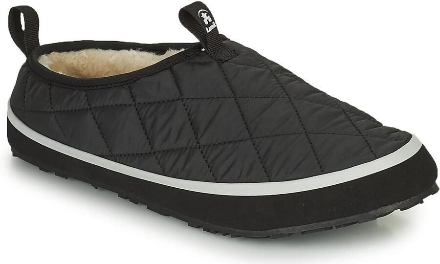 Warme Heren Pantoffels Rood Zwart Comfortabele Instappers voor Binnen