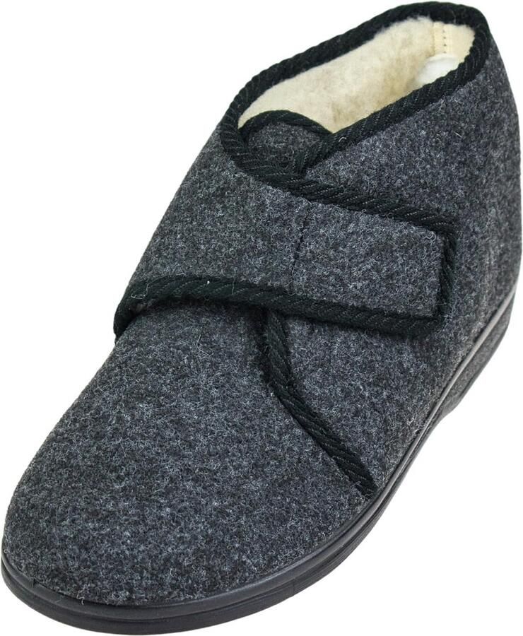 Warme Heren Pantoffels van Vilt Comfortabele Hoge Instap Zomerslof