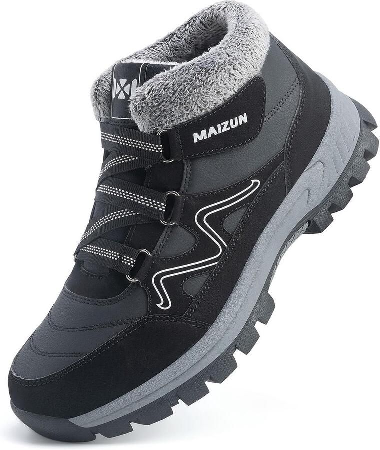 Warme Heren Snowboots met Bontvoering Antislip Outdoor Schoenen