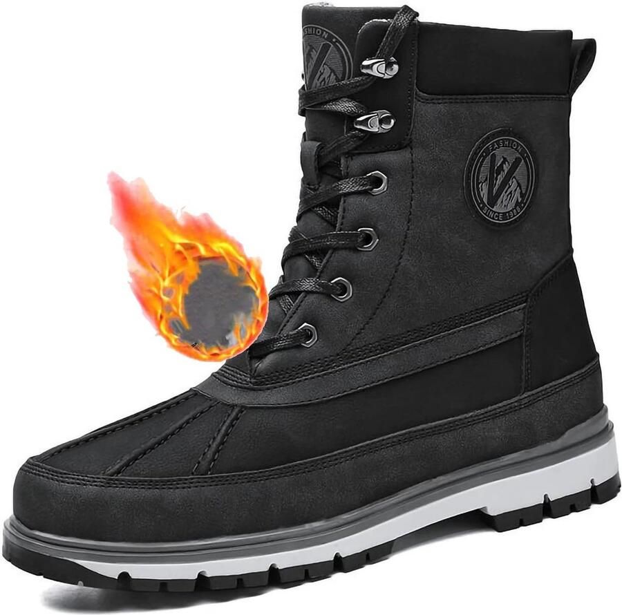 Warme Heren Snowboots Waterdichte Winterlaarzen met Antislip Zool