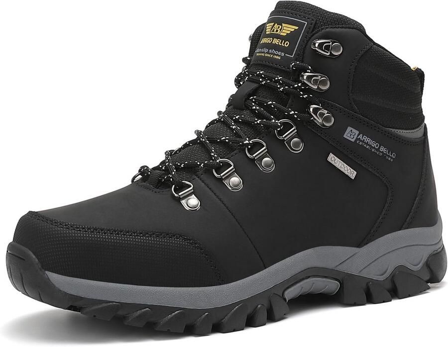 Warme Heren Winterlaarzen Waterdichte Wandelschoenen Gevoerde Trekkinglaarzen Antislip Rubber Zolen