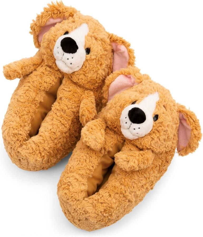 Warme Hond Huis Pantoffels Bruin Antislip Sloffen