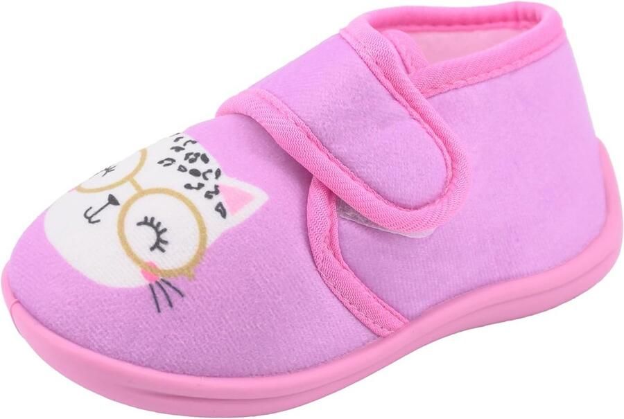 Warme Kinder Binnen- en Buitenslippers met Dierenprint voor en