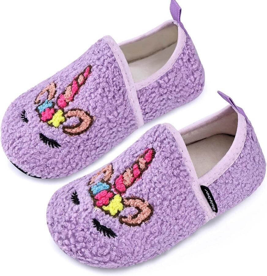 Warme Kinder Sloffen met Antislipzool voor en Binnenhuis